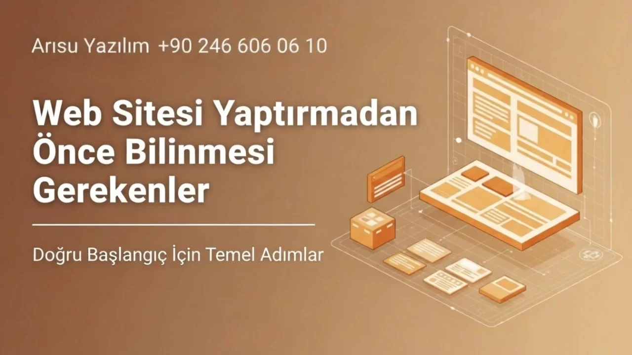 Web Sitesi Yaptırmadan Önce Bilinmesi Gerekenler
