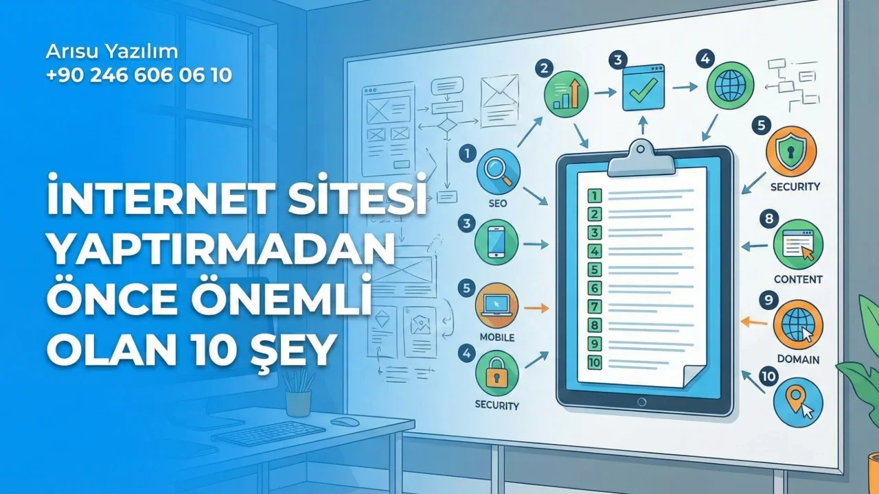 İnternet Sitesi Yaptırmadan Önce Önemli Olan 10 Şey