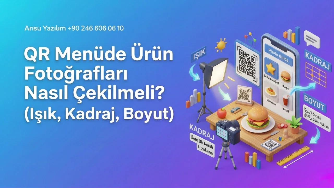 QR Menüde Ürün Fotoğrafları Nasıl Çekilmeli? (Işık, Kadraj, Boyut)