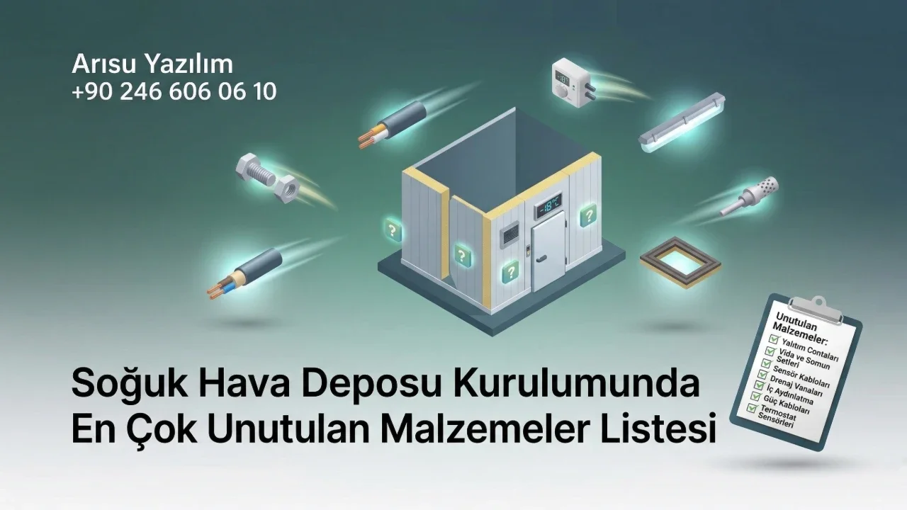 Soğuk Hava Deposu Kurulumunda En Çok Unutulan Malzemeler Listesi