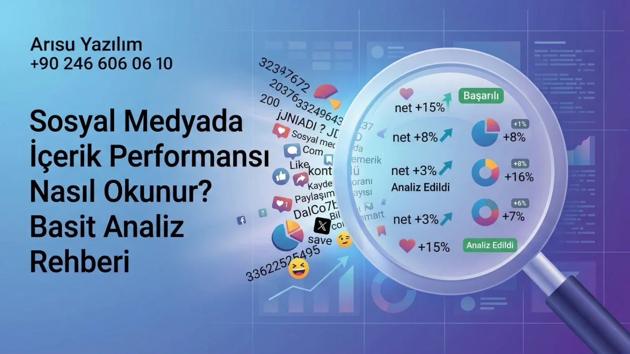 Sosyal Medyada İçerik Performansı Nasıl Okunur? Basit Analiz Rehberi