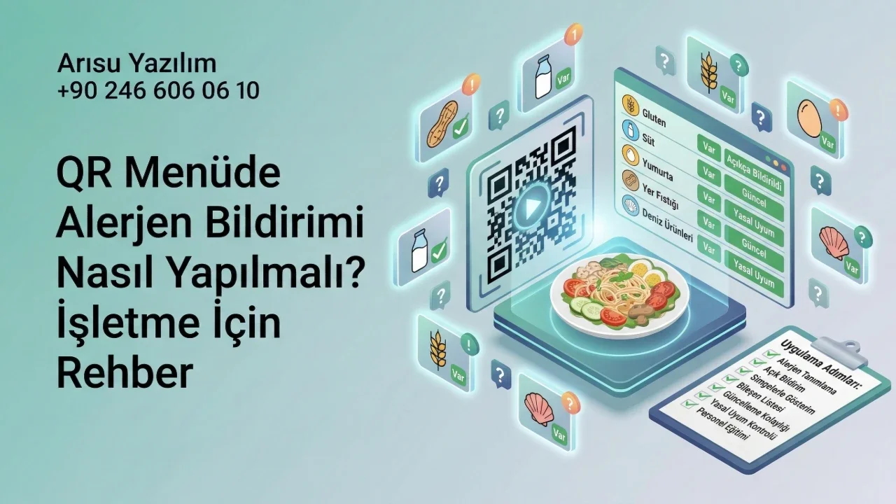 QR Menüde Alerjen Bildirimi Nasıl Yapılmalı? İşletme İçin Rehber