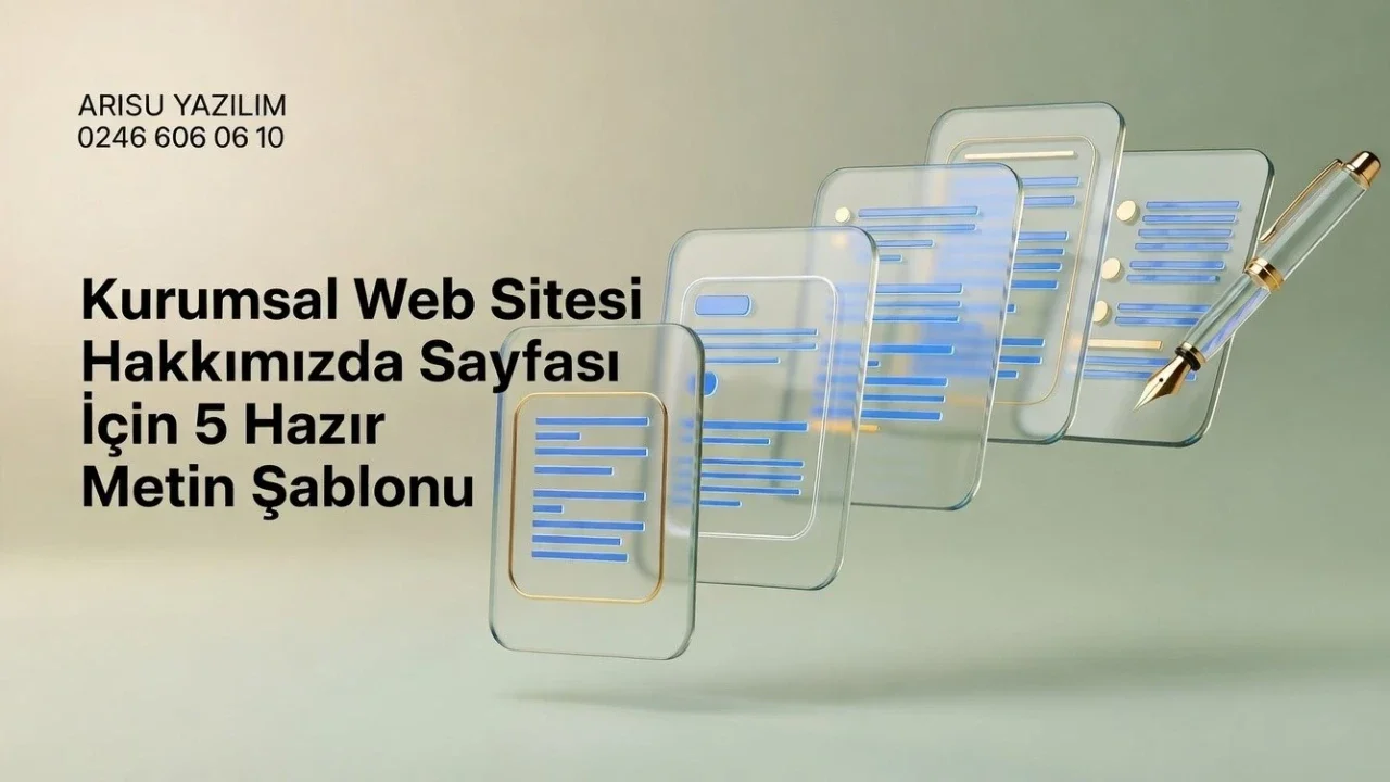 Kurumsal Web Sitesi “Hakkımızda” Sayfası İçin 5 Hazır Metin Şablonu