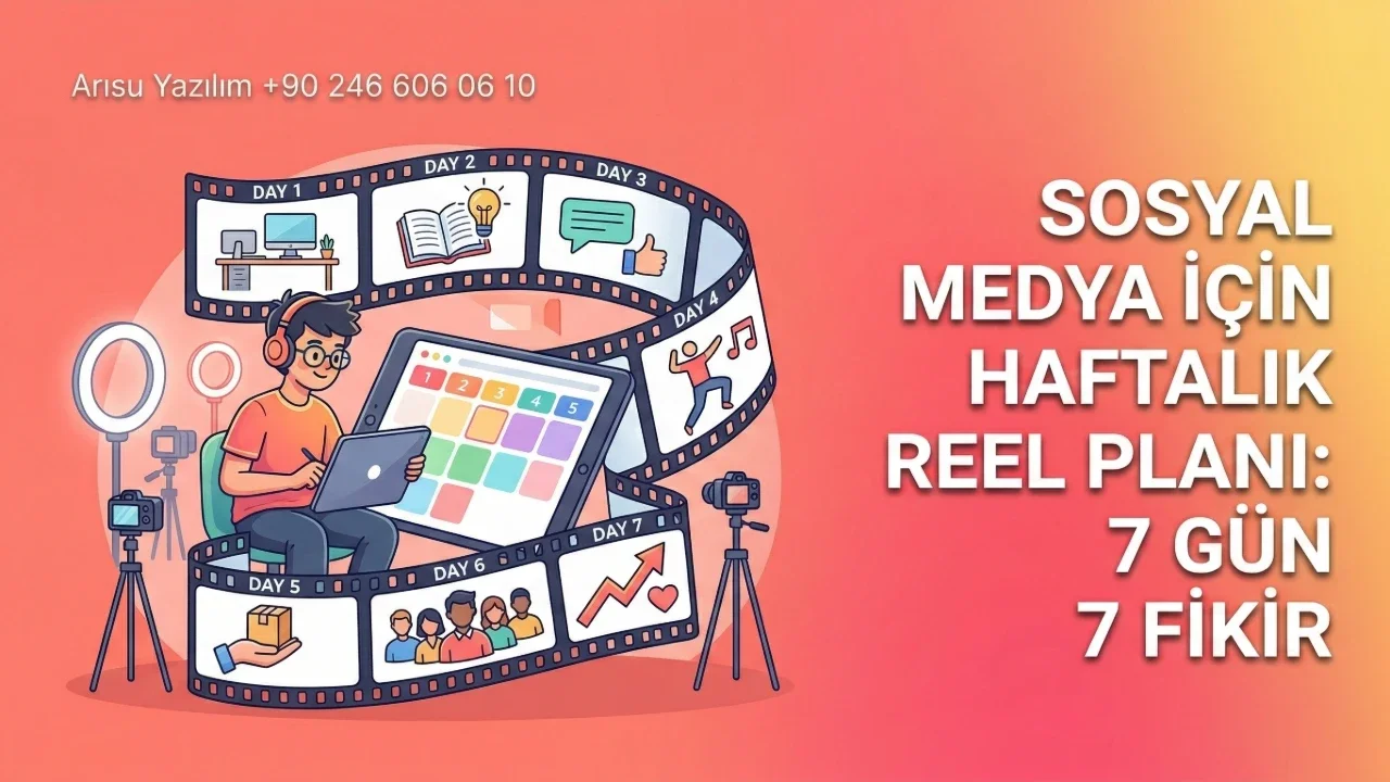 Sosyal Medya İçin Haftalık Reel Planı: 7 Gün 7 Fikir