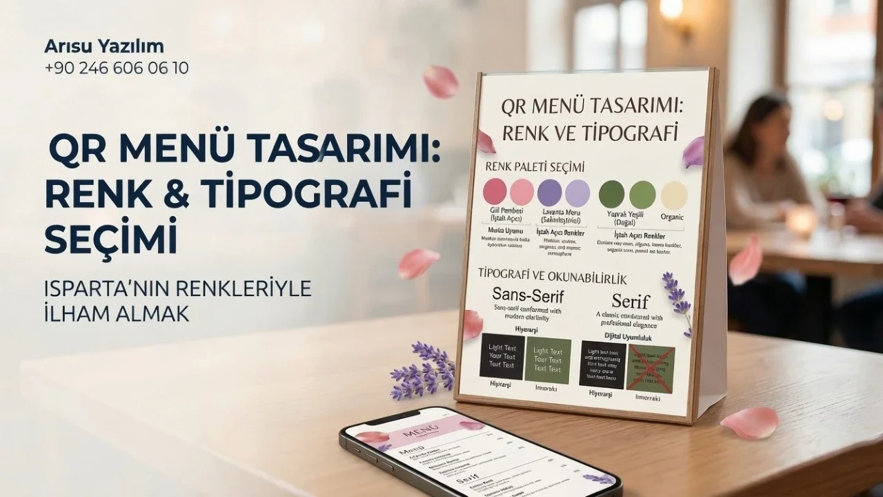 QR Menüde Menü Tasarımında Renk ve Tipografi Seçimi