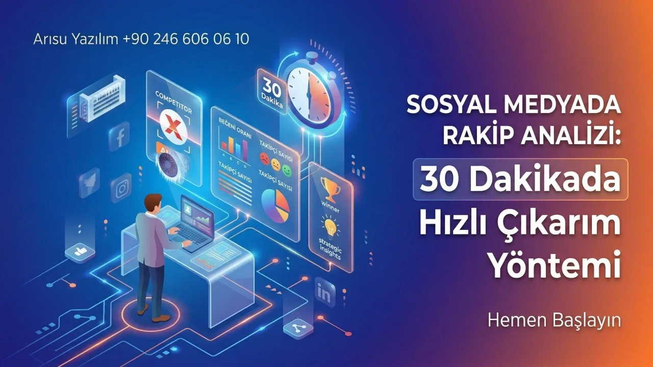 Sosyal Medyada Rakip Analizi: 30 Dakikada Hızlı Çıkarım Yöntemi