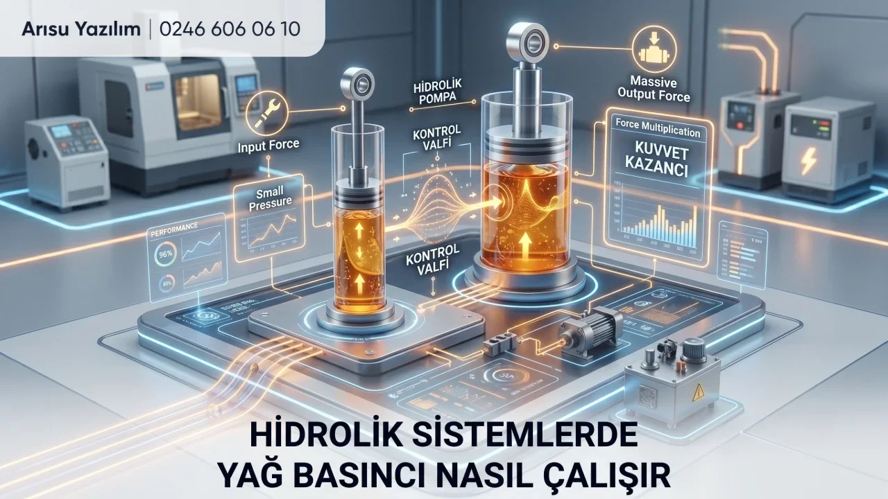 Hidrolik Sistemlerde Yağ Basıncı Nasıl Çalışır