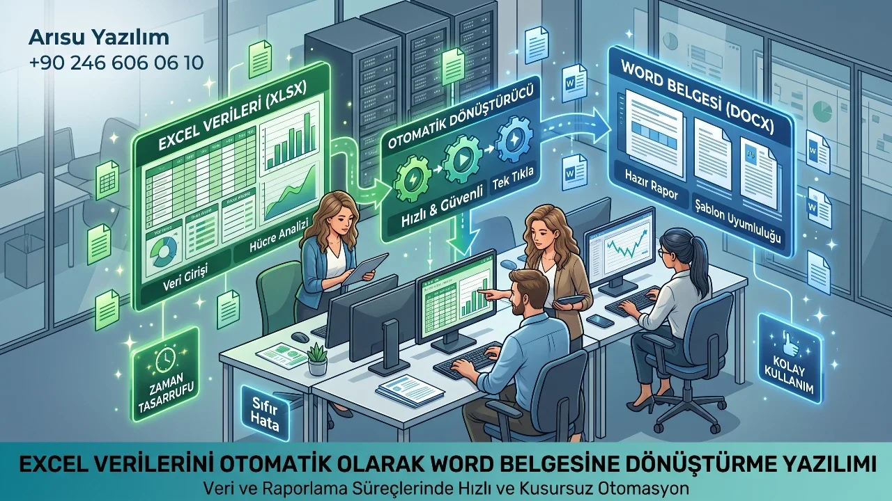 Excel Verilerini Otomatik Olarak Word Belgesine Dönüştürme Yazılımı