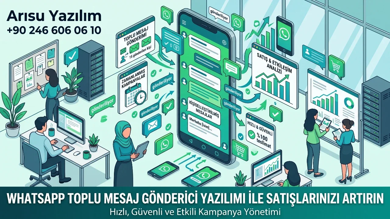 WhatsApp Toplu Mesaj Gönderici Yazılımı ile Satışlarınızı Artırın
