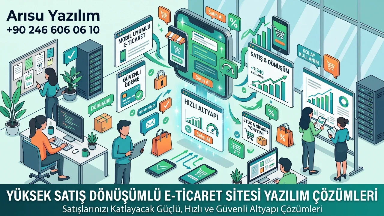 Yüksek Satış Dönüşümlü E-Ticaret Sitesi Yazılım Çözümleri