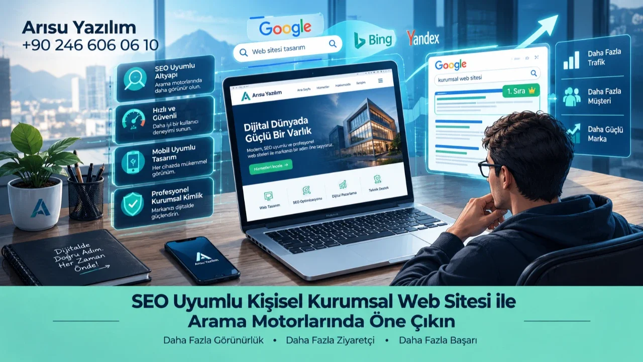 SEO Uyumlu Kişisel Kurumsal Web Sitesi ile Arama Motorlarında Öne Çıkın