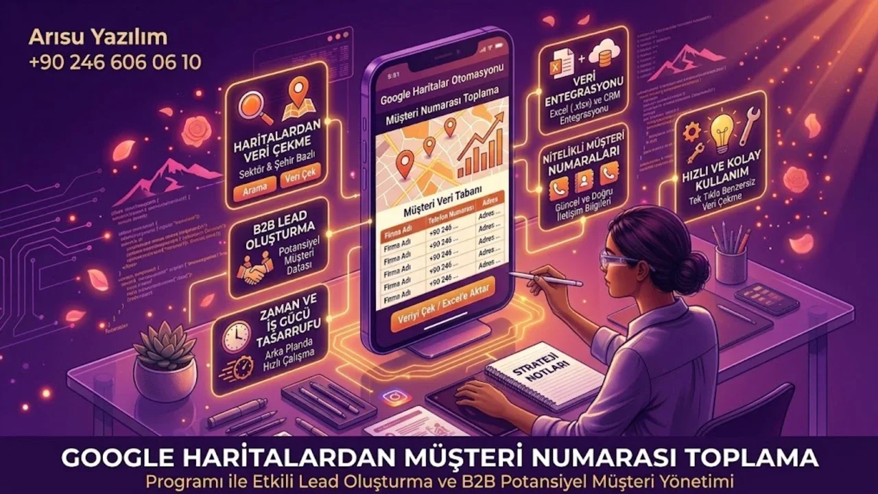 Google Haritalardan Müşteri Numarası Toplama Programı ile Lead Oluşturma