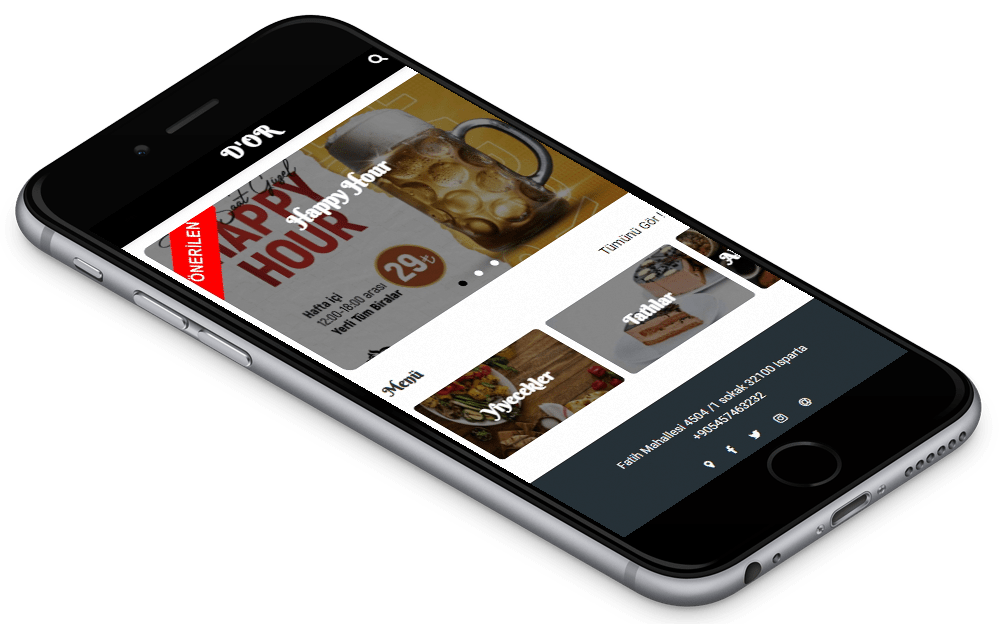 Contactless QR Menu